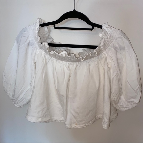 🌴 ZARA Off-The-Shoulder Top 🌴 - Picture 1 of 3